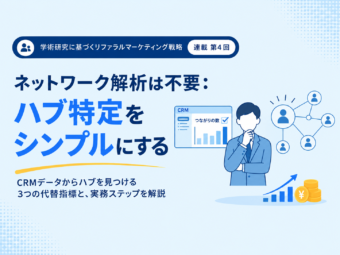 既存の顧客リストから「ハブ」を特定する：データに基づくターゲティングの実践（４）のアイキャッチ画像